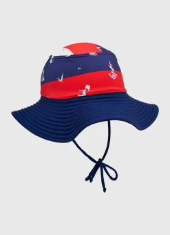 Aqua Blu Shop Infants (00-2)|Hats^Admiral Lycra Bucket Hat Admiral-1