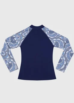 Aqua Blu Shop Teens (8-16)|Rashies^Long Sleeve Rash Vest Baroque