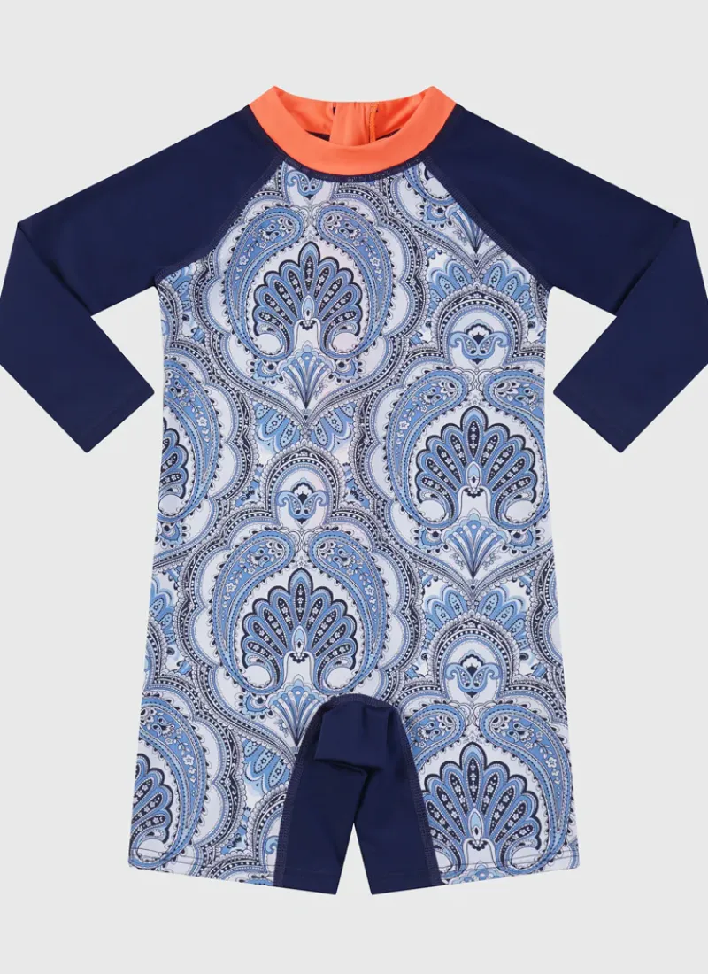 Aqua Blu Shop Infants (00-2)|Sunsuits^Long Sleeve Sunsuit Baroque