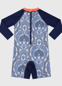 Aqua Blu Shop Infants (00-2)|Sunsuits^Long Sleeve Sunsuit Baroque