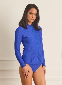 Aqua Blu Rash Guards^Lyla Rash Guard Blu