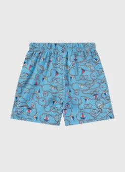 Aqua Blu Boardshorts|Bottoms^Lycra Boardshorts Bowline
