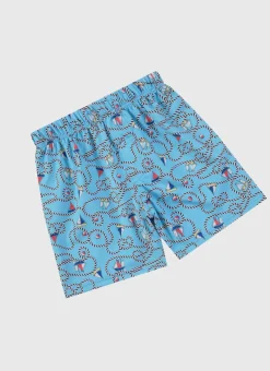 Aqua Blu Boardshorts|Bottoms^Lycra Boardshorts Bowline