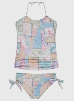 Aqua Blu Shop Teens (8-16)|Sets^Halter Neck Tankini Set Brindle