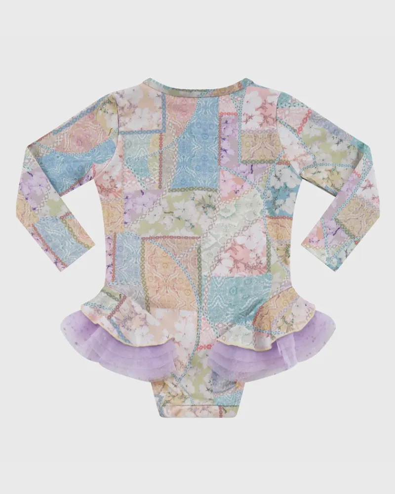 Aqua Blu Shop Infants (00-2)|One Pieces^Long Sleeve One Piece Brindle