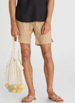 Aqua Blu Bottoms|Bottoms^Connor Shorts Caramel