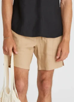 Aqua Blu Bottoms|Bottoms^Connor Shorts Caramel