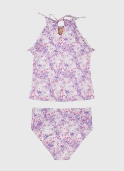 Aqua Blu Shop Teens (8-16)|Sets^Halter Neck Tankini Set (SAMPLE) Cherry Blossom