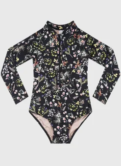 Aqua Blu Shop Teens (8-16)|One Pieces^Long Sleeve One Piece Dandelion