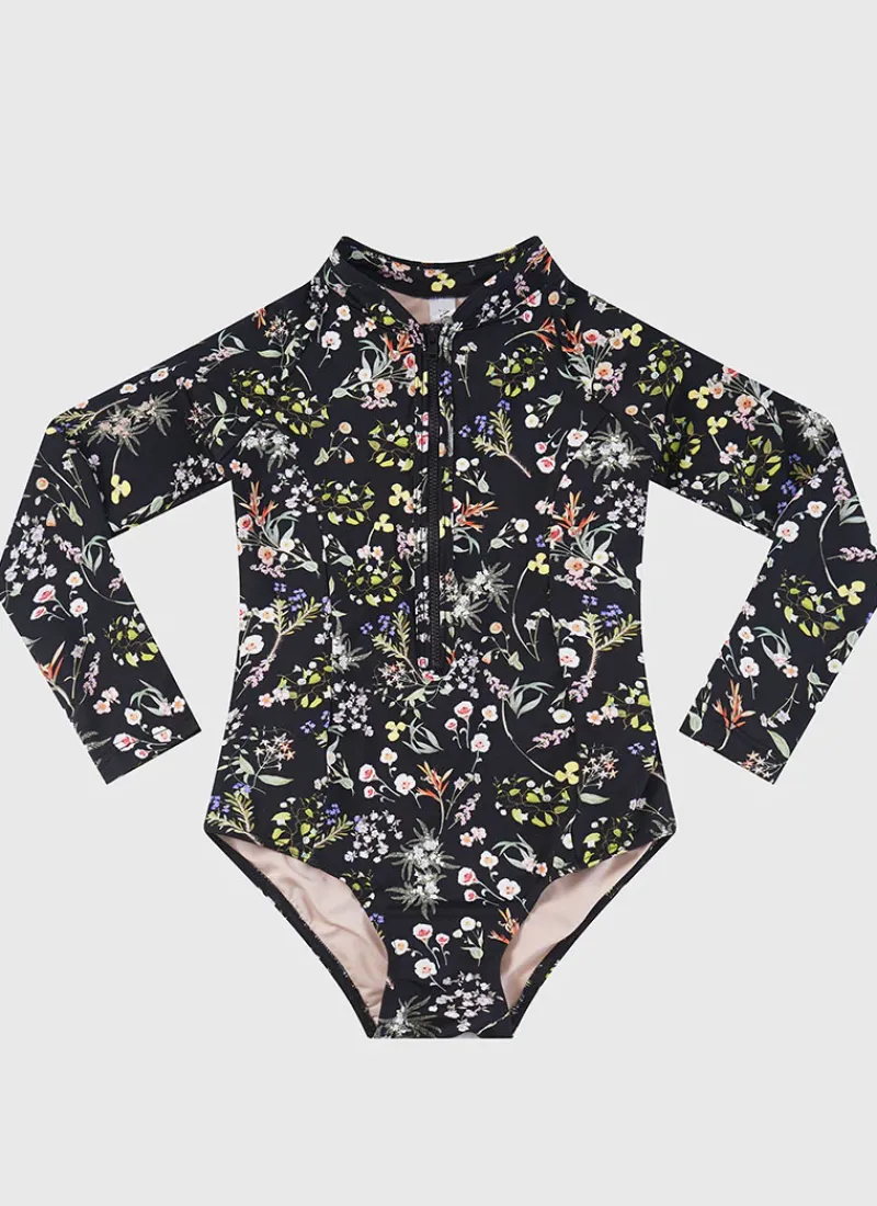 Aqua Blu Shop Juniors (3-7)|One Pieces^Long Sleeve One Piece Dandelion