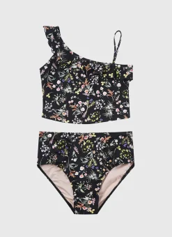 Aqua Blu Shop Teens (8-16)|Sets^One Shoulder Bikini Set Dandelion