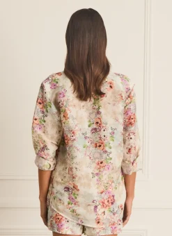 Aqua Blu Tops^Blake Shirt Dianthus