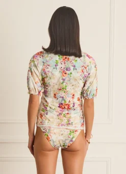 Aqua Blu Rash Guards^Jillian Rash Guard (SAMPLE) Dianthus