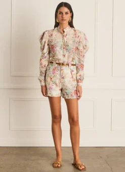 Aqua Blu Bottoms^Kelly Shorts Dianthus