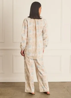 Aqua Blu Bottoms^Resort Pants Dianthus