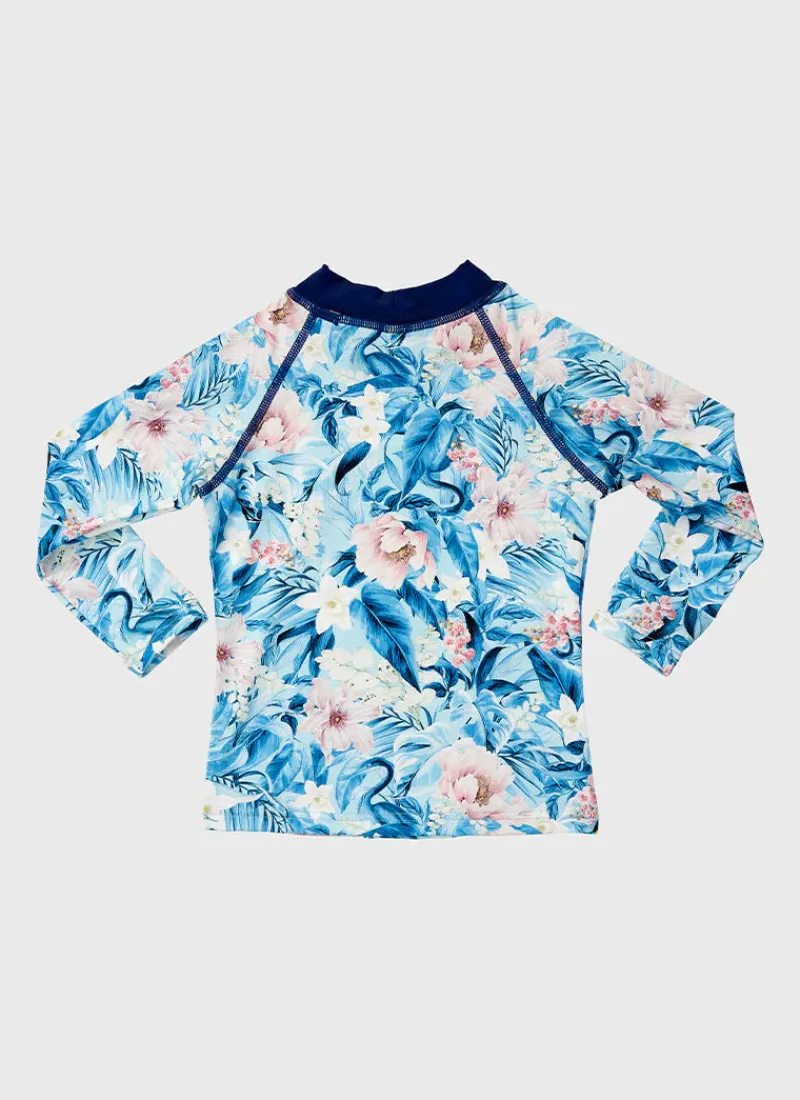 Aqua Blu Shop Infants (00-2)^Long Sleeve Rash Vest (SAMPLE) Everglade