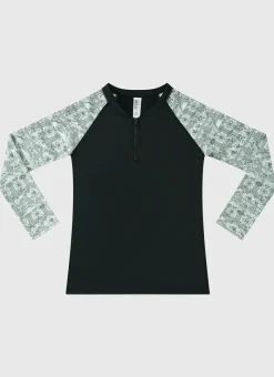 Aqua Blu Shop Teens (8-16)|Rashies^Long Sleeve Rash Vest Evergreen