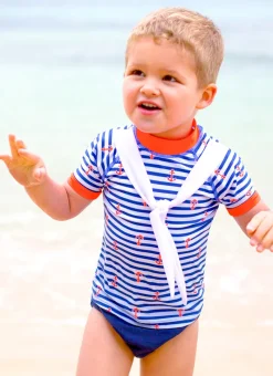 Aqua Blu Shop Infants (00-2)^Rashie and Swim Nappy Set Explorer