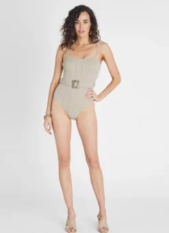 Aqua Blu One Pieces^Fawn Hannah One Piece Beige