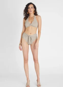 Aqua Blu Bottoms^Fawn Margot High Waist Pant Beige