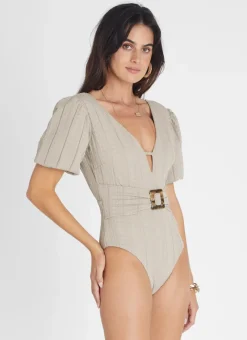 Aqua Blu One Pieces^Fawn Patricia One Piece Beige