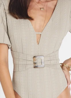 Aqua Blu One Pieces^Fawn Patricia One Piece Beige