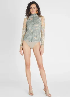 Aqua Blu Rash Guards|Tops^Hayley Rash Guard Floret