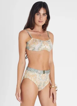 Aqua Blu Bottoms^Marilyn High Waist Pant Floret