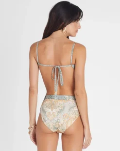 Aqua Blu Bottoms^Marilyn High Waist Pant Floret