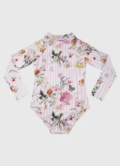 Aqua Blu Shop Juniors (3-7)|One Pieces^Long Sleeve One Piece Flutter