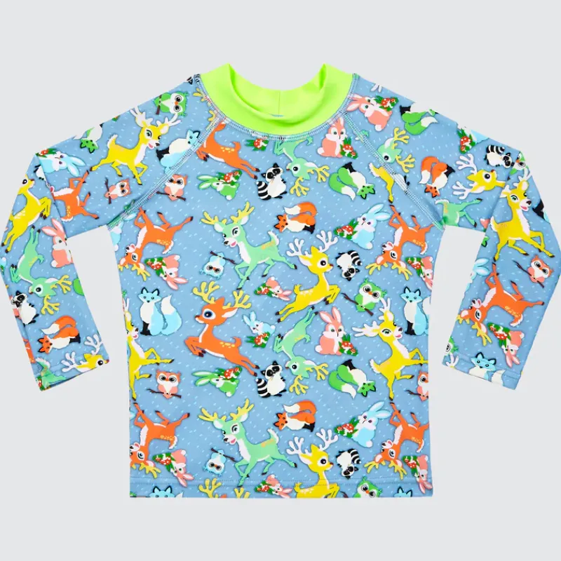 Aqua Blu Shop Infants (00-2)^Long Sleeve Rash Vest Forest Adventures