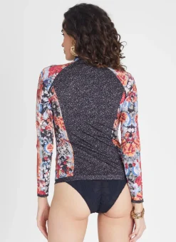 Aqua Blu Rash Guards|Tops^Hayley Rash Guard Gardenia