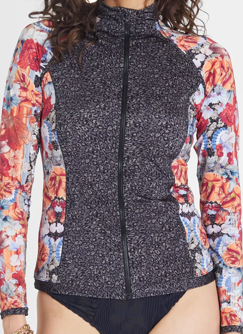 Aqua Blu Rash Guards|Tops^Hayley Rash Guard Gardenia