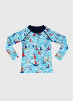 Aqua Blu Rashies^Helm Long Sleeve Rash Vest
