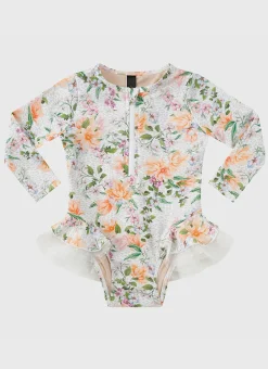 Aqua Blu Shop Infants (00-2)|One Pieces^Long Sleeve One Piece Honeysuckle