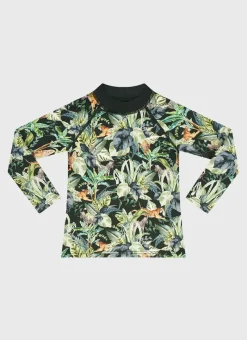 Aqua Blu Rashies^Labyrinth Long Sleeve Rash Vest