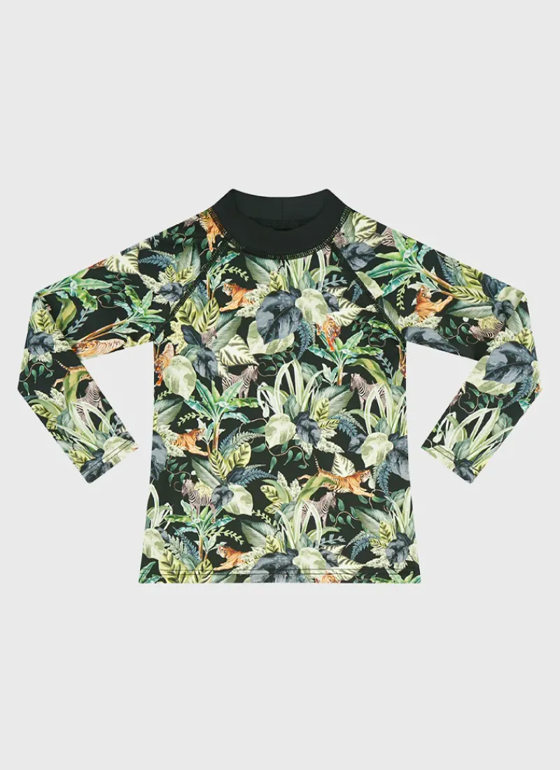 Aqua Blu Rashies^Labyrinth Long Sleeve Rash Vest