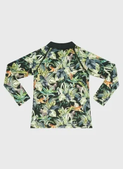 Aqua Blu Rashies^Labyrinth Long Sleeve Rash Vest