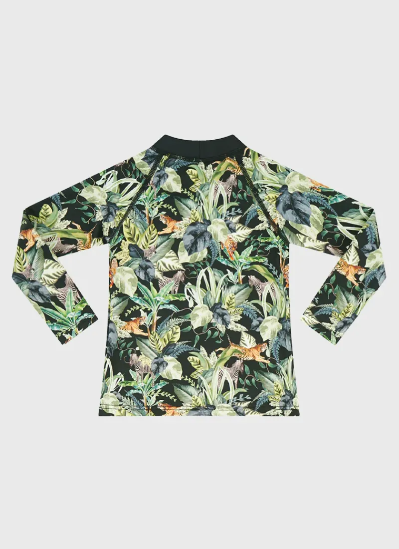 Aqua Blu Rashies^Labyrinth Long Sleeve Rash Vest