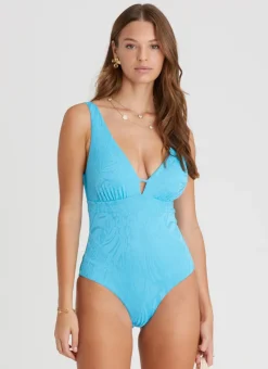 Aqua Blu One Pieces^Alana DD/E Cup One Piece Lapis