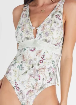 Aqua Blu One Pieces^Eve One Piece Lotus