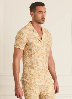 Aqua Blu Tops|Tops^Jean Shirt Luminary