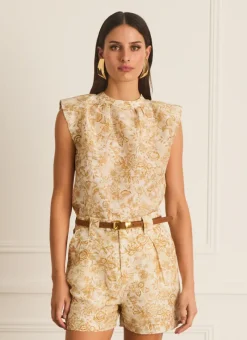 Aqua Blu Tops^Klara Top Luminary