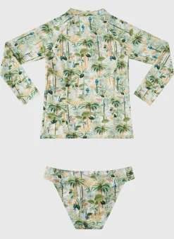 Aqua Blu Shop Juniors (3-7)|Rashies^Long Sleeve Rash Vest Set Madagascar