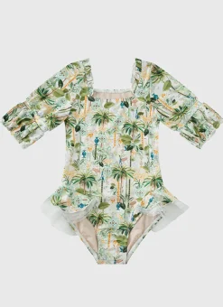 Aqua Blu Shop Juniors (3-7)|One Pieces^Short Sleeve Puff One Piece Madagascar