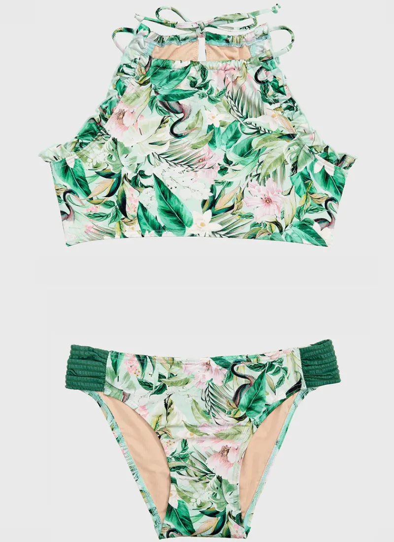 Aqua Blu Shop Teens (8-16)|Sets^Halter Bikini Set Marabou