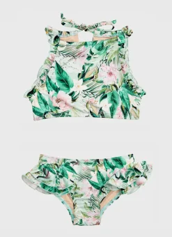 Aqua Blu Shop Juniors (3-7)|Sets^Halter Neck Bikini Set Marabou