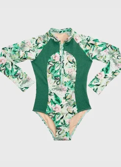 Aqua Blu Shop Teens (8-16)|One Pieces^Long Sleeve One Piece Marabou