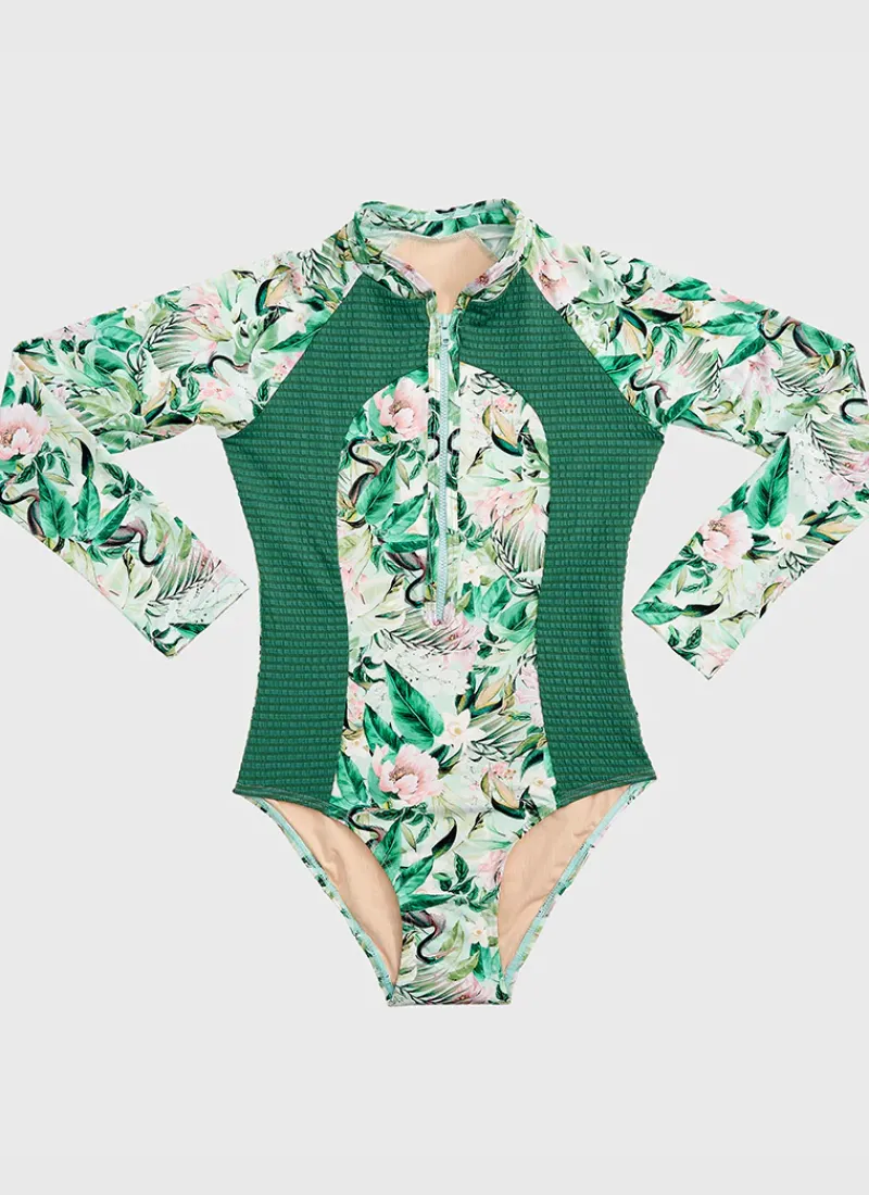 Aqua Blu Shop Teens (8-16)|One Pieces^Long Sleeve One Piece Marabou