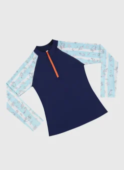 Aqua Blu Shop Teens (8-16)|Rashies^Long Sleeve Rash Vest Mariner